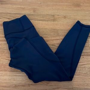 Athleta womens work out pants blue small worn twice
